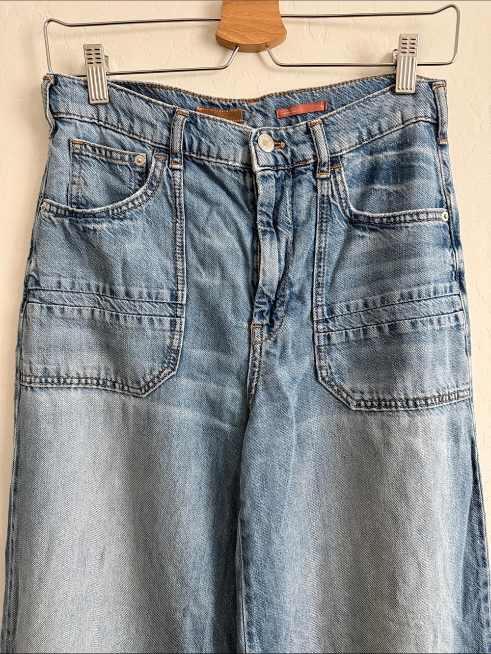 Pilcro The Jane High-Rise Wide-Leg Jeans Sz 26 - Picture 11 of 12